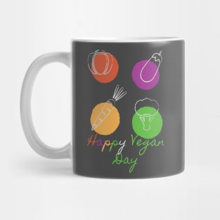 happy vegan day Mug